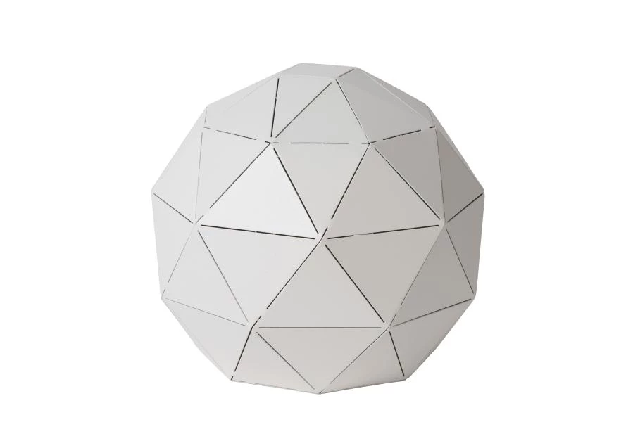 Lucide OTONA - Lampe de table - Ø 25 cm - 1xE27 - Blanc - éteint